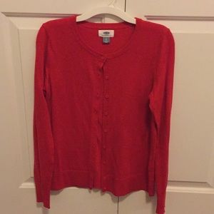 Old Navy Red Cardigan
